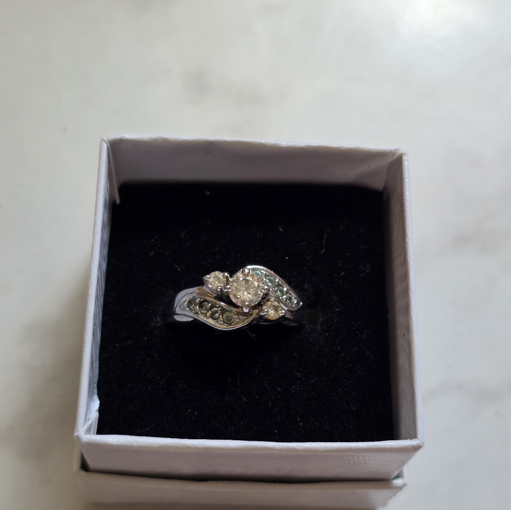 Elegant Silver Womens Ring 10$